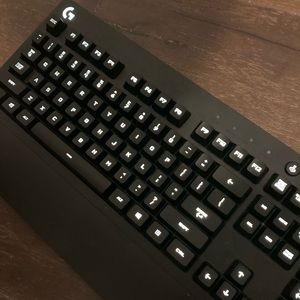 Black glowing keyboard